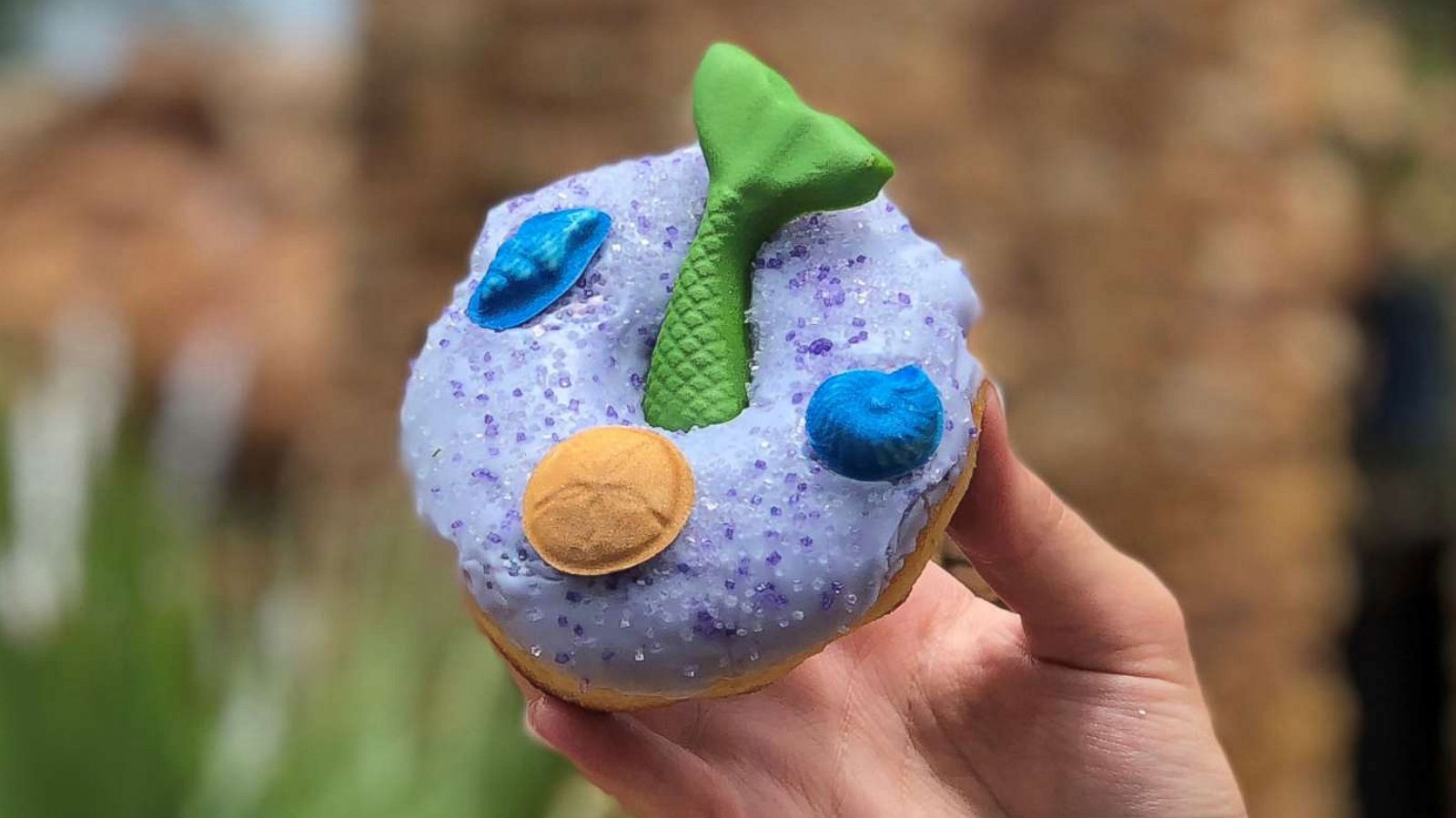 PHOTO: There's a brand-new mermaid donut for sale at Walt Disney World.