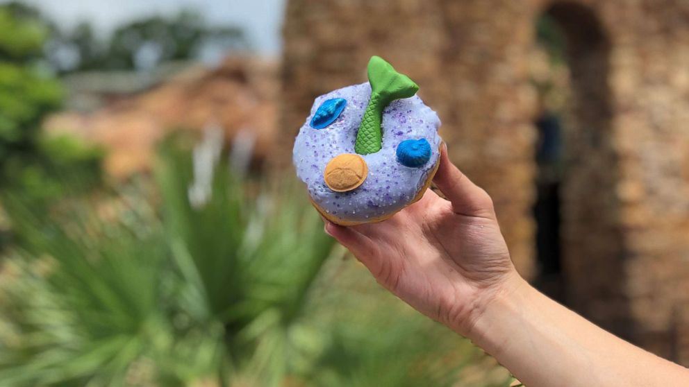 PHOTO: There's a brand-new mermaid donut for sale at Walt Disney World. 