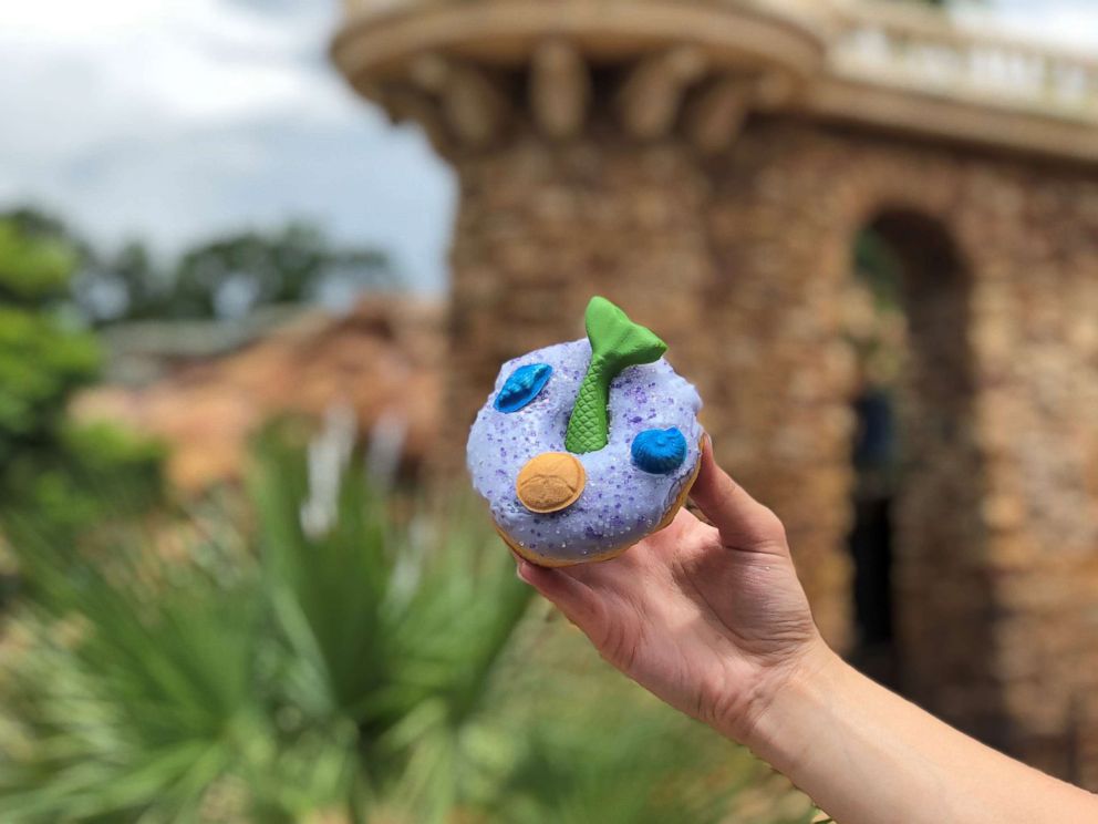 PHOTO: There's a brand-new mermaid donut for sale at Walt Disney World. 