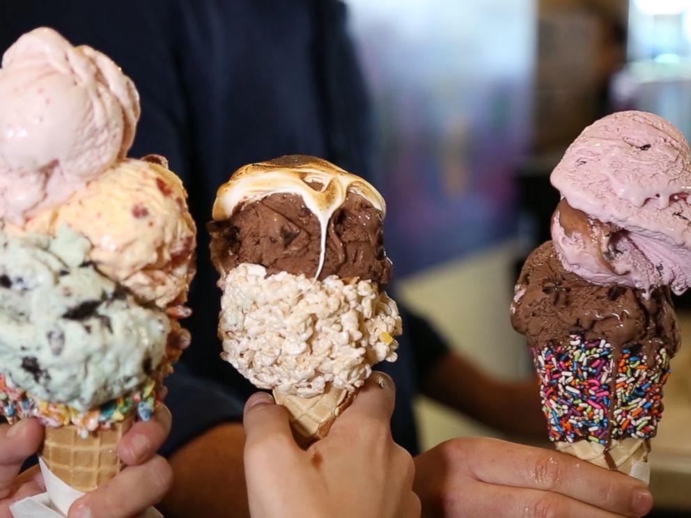 PHOTO: Ice cream shop Emack and Bolios is known for their over-the-top cones.