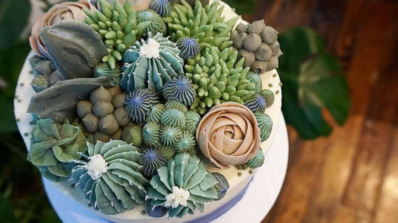 PHOTO: This NYC bakery, Brooklyn Floral Delight, makes the most Instagram-worthy succulent cakes.