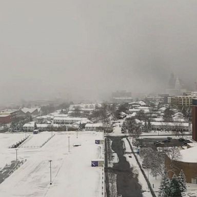 VIDEO: Wintry storm barrels through the Northeast