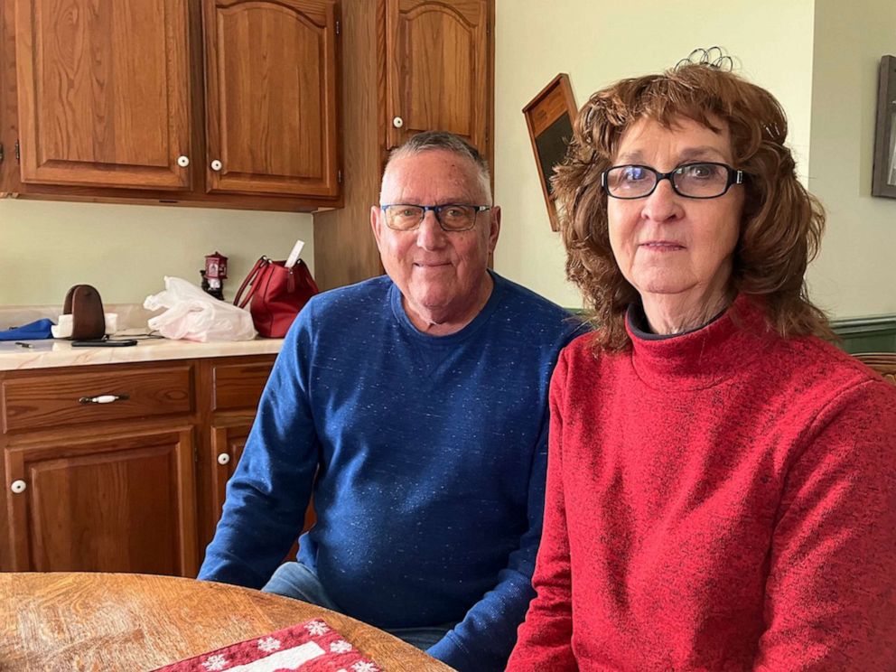 PHOTO: Mark and Toni Schein in their kitchen. They are among the dozen or so landowners who signed leases for the Chipmunk Solar project, a plan that the developer is going to withdraw in the face of local opposition.