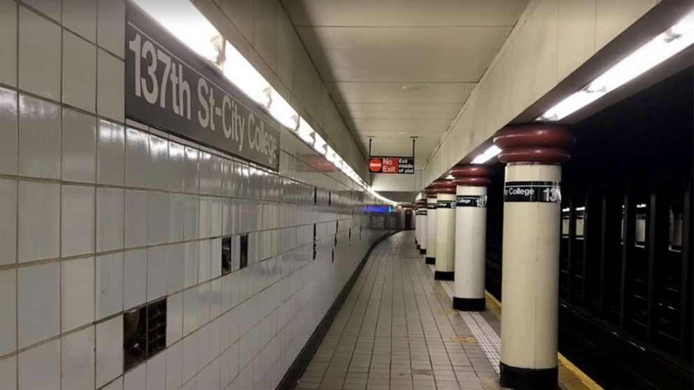 PHOTO: The 137th Street and City College subways station platform is seen in an undated photo.