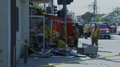 Firetruck Plows Into California Restaurant