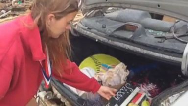 VIDEO: Teen's Priceless Memories Preserved in Tornado-Totaled Car