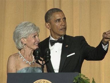 Kathleen Sebeliuss White House Correspondents Dinner Cameo