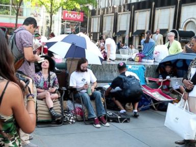 VIDEO: Meet the People Already Lining Up Outside Apple's Flagship Store