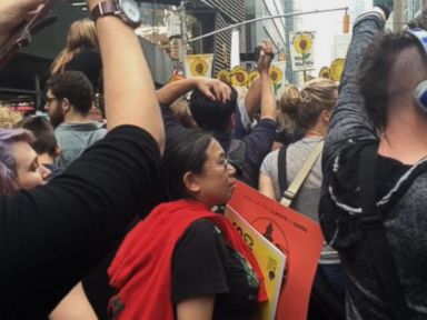 VIDEO: Climate change activists join rally to support their cause in New York City.