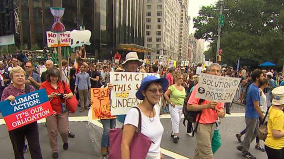 New York Sees the Biggest Climate March in History Video ABC News