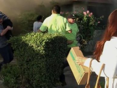 Dramatic Rescue of Man from Burning Home in California
