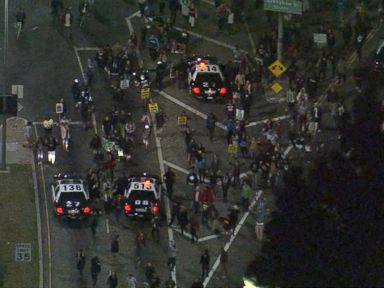 VIDEO: Large crowds gather in New York, Washington, Los Angeles and other cities.