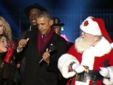 VIDEO: President Obama Dances With Santa