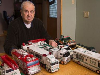 VIDEO: Thomas Cook, 73, has been collecting Hess toy trucks since he was 24 years old.