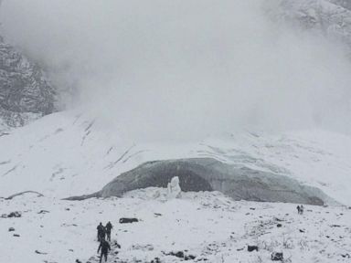 VIDEO: Colby Dotson and his girlfriend, Ashley Bechard, ignored warnings of an avalanche at Big Four Ice Caves in Washington state.