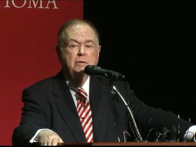 VIDEO: David Boren, the University of Oklahoma president, said the university will sever ties with the fraternity and investigate those in the alleged racist video.