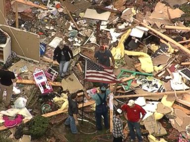 VIDEO: Witness the damage wrought by a likely tornado in Van, Texas.