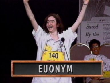 VIDEO: Past winners of the Scripps National Spelling Bee have their own way of celebrating.