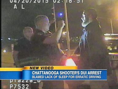 VIDEO: Mohammod Abdulazeez, 24, was stopped by police in April for driving over the speed limit and is seen taking a field sobriety test. Abdulazeez's parents claim the incident may have led to his shooting spree at two military offices in Chattanooga.