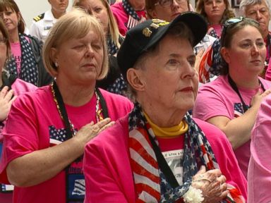 VIDEO: 140 Veterans Make History as First All-Female Honor Flight