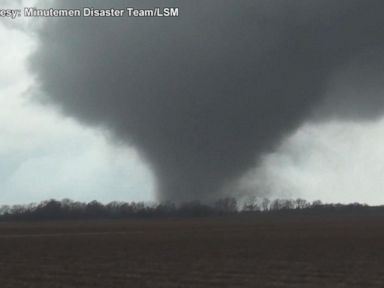 VIDEO: A large tornado can be seen striking in the Clarksdale, Mississippi area.