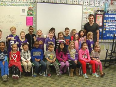 VIDEO: Blair Walsh met with children who wrote him letters of empathy and encouragement after he missed a game-winning field goal.