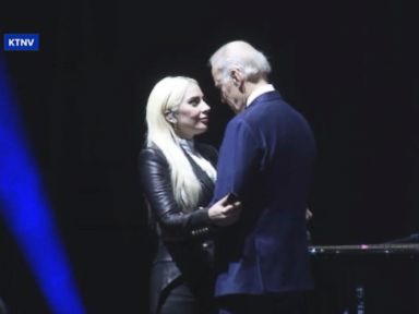 Vice President Joe Biden and Lady Gaga appeared at UNLV for a sexual assault awareness rally.