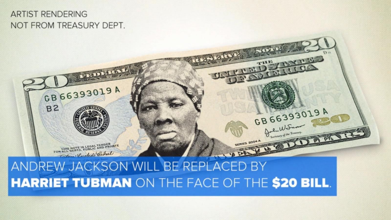 Harriet Tubman Will Replace Andrew Jackson On The 20 Good Morning America