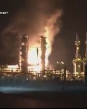 VIDEO: An explosion and fire broke out at a BP natural gas plant along Mississippi's Gulf Coast late Monday night, but police said there were no injuries.