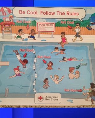 VIDEO: The American Red Cross issued an apology today for a poster that some people found offensive because it appeared to portray what appear to be white children as "cool" and children of color were "not cool."