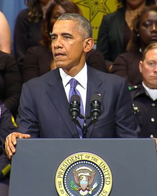 VIDEO: President Obama, former president George W. Bush and Dallas Police Chief David Brown were among the speakers.