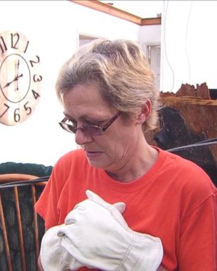 Becki Sweeney of Kokomo, Indiana, is trying to recover personal items after a tornado tore through her community and destroyed her home of 16 years. 