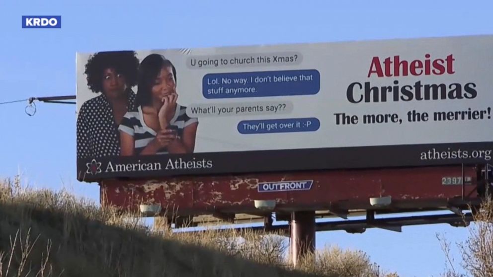 Atheist Christmas Billboard Suggests People Skip Church Video Abc News