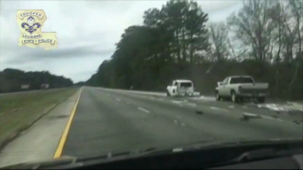 Video Louisiana Driver Slams Into Police Vehicle Parked On Highway ...