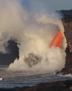 VIDEO: Activity from the Kilauea Volcano made for an amazing sight.