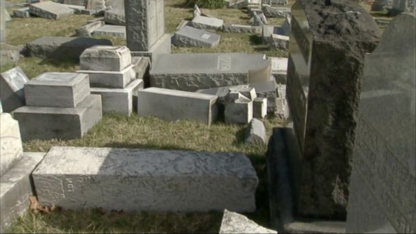 Video Jewish Cemetery Vandalized In Philadelphia - ABC News