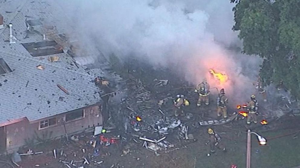 At least 3 dead after small plane crashes into California homes ABC News