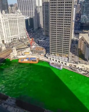 VIDEO: Timelapse video shows how Chicago River turns green for St. Patrick's Day