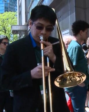 VIDEO: High school students join Wynton Marsalis to save arts funding