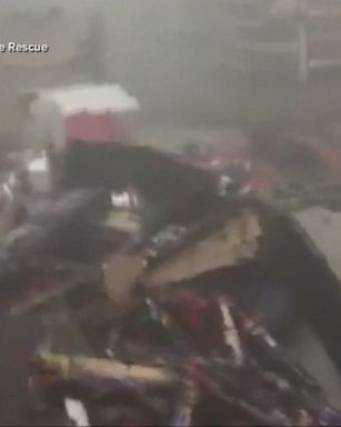 Shoppers at an Atlanta grocery store had to abandon their carts and leave the store after someone ignited a fireworks display inside, setting off the sprinkler system.