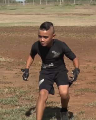 VIDEO: Tito Lacaden is a wide receiver for the All-Blacks Crusaders in Kapolei, Hawaii.