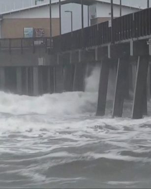 VIDEO: As a result of strong winds, the storm had already claimed one life in Alabama.