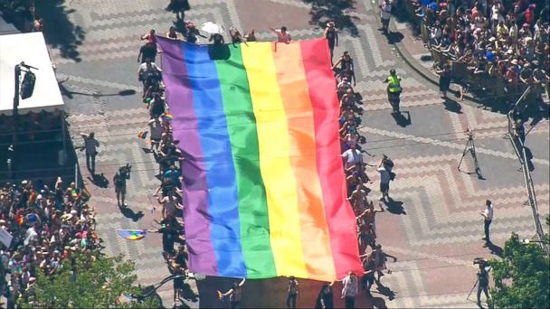 Video Lgbtq Pride Marches Marked By Protests Across The U S Abc News