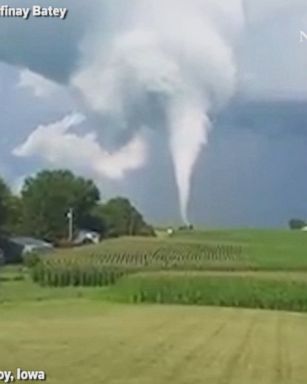 This incredible tornado was captured on video after touching down in Conroy, Iowa. Thankfully, no injuries were reported.