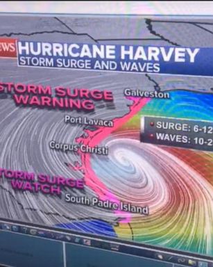 VIDEO: 'Major hurricane' Harvey barrels toward Texas coast