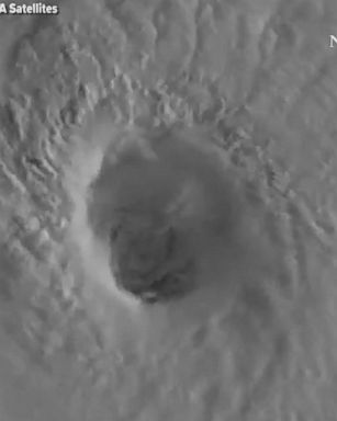 This satellite imagery shows Hurricane Irma's eye churning as it moves towards Florida. It's still a Category 5 storm.