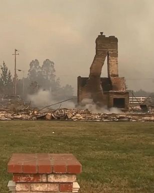 VIDEO: John Graves' home was destroyed by a wildfire in Santa Rosa, California.