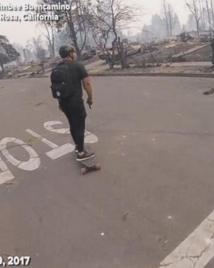 VIDEO: Skater's video shows California neighborhood before and after wildfire