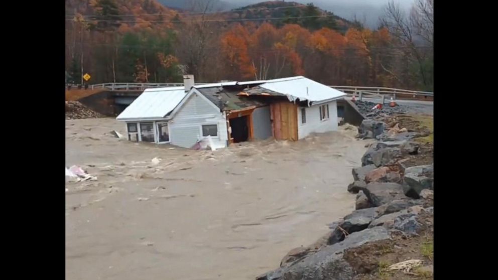 House Washed Away In New Hampshire Flooding Video Abc News