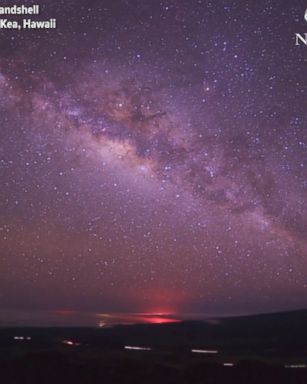 Video shows the sunrise from Mauna Kea, a dormant volcano in Hawaii.